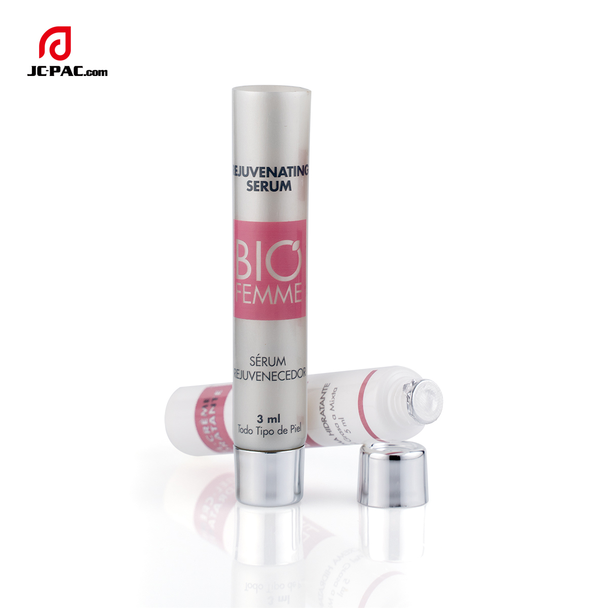 3ml 5ml Empty Samples Tube Cosmetic Tube for Skin Repair Trial Package Tube With Screw Cap