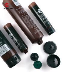 30mm Diameter Cosmetics Cream Set Packaging Body/Face Cream Tube After Wax Translucent Brown Color PE Tube with Positioned Flip Top Cap