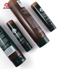 30mm Diameter Cosmetics Cream Set Packaging Body/Face Cream Tube After Wax Translucent Brown Color PE Tube with Positioned Flip Top Cap
