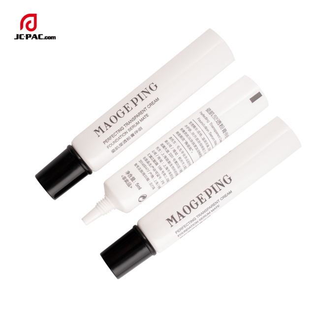 White Nozzle Soft Tube For Essence Cream Cosmetic Tube Packaging