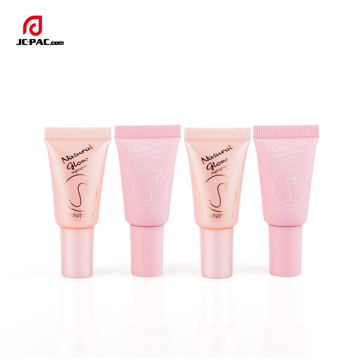 5ml Small Capacity Sample Tube Pink Cosmetic Tube With Nozzle Tube For Skin Care Serum