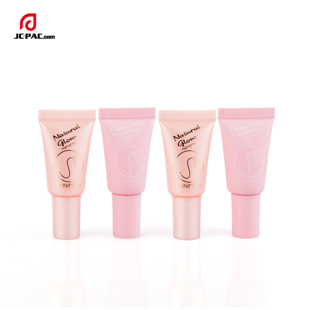 5ml Small Capacity Sample Tube Pink Cosmetic Tube With Nozzle Tube For Skin Care Serum
