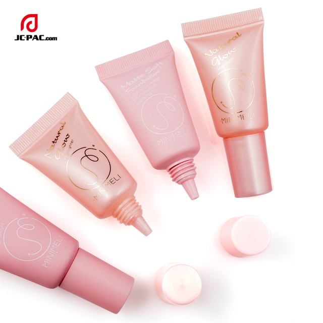 5ml Small Capacity Sample Tube Pink Cosmetic Tube With Nozzle Tube For Skin Care Serum