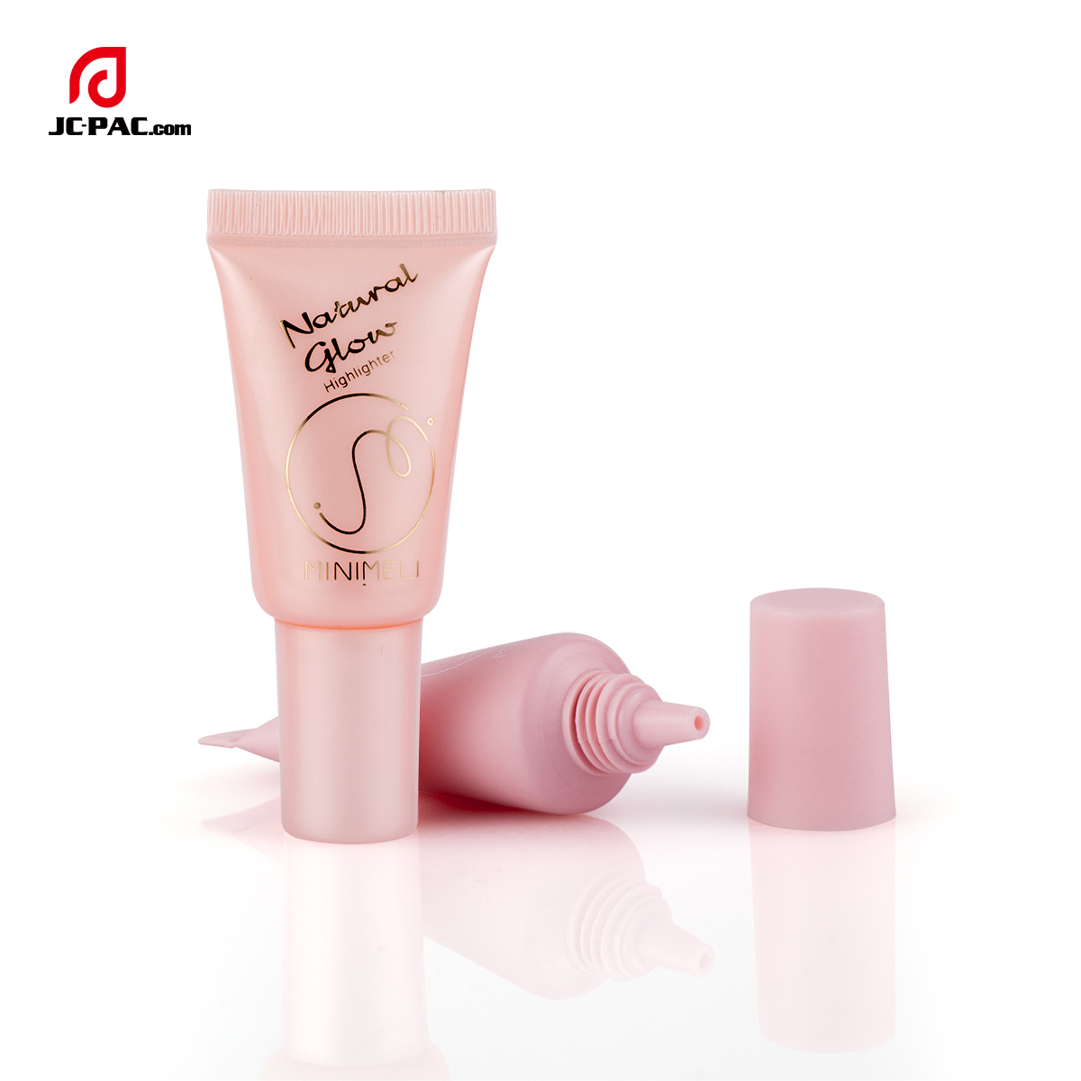 5ml Small Capacity Sample Tube Pink Cosmetic Tube With Nozzle Tube For Skin Care Serum
