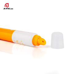 Recyclable Plastic Lip Gloss Soft Tube with Slant Tip Applicator Lip Blam Container Tube