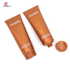 50mm Diameter 250ml 8.4 fl. oz Brown Color Hair Series Conditioner Tube Packaging Shampoo Squeeze PE Container with Screw Cap