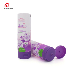 50mm Diameter White Tube with Flowers Print for Body Cream Lotion Packaging 120ml Cosmetics PE Tube with Centered Flip top Cap