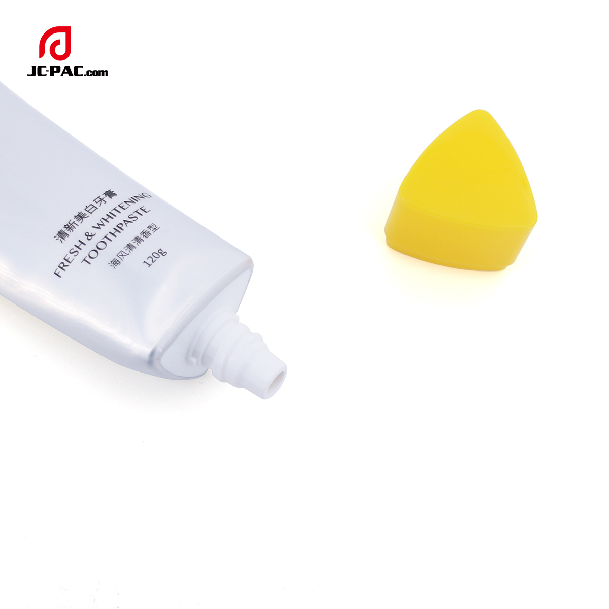 120g Aluminum Plastic Tubes For Sunscreen Lotion Tube Empty Triangle Shaped Tube with Screw Cap
