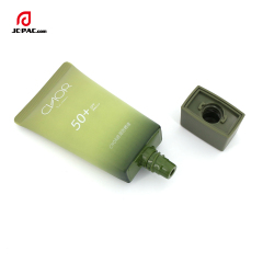 Customizable Design Empty Square Shaped Soft Tubes 80ml Sunscreen Lotion Tube with Screw Cap