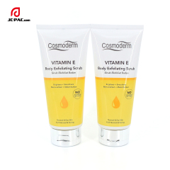 45mm Diameter Vitamin E Body Exfoliating Scrub Tube 100g 120g 150g Cosmetics Face Cream Packaging with Silver Flip Cap