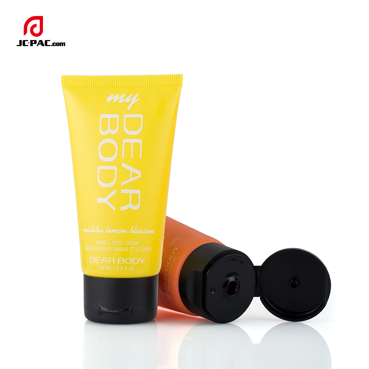 40mm Diameter Hand & Body Cream Packaging Tube Cosmetics Container 75ml 2.5 fl.oz Custom Color PE Tube