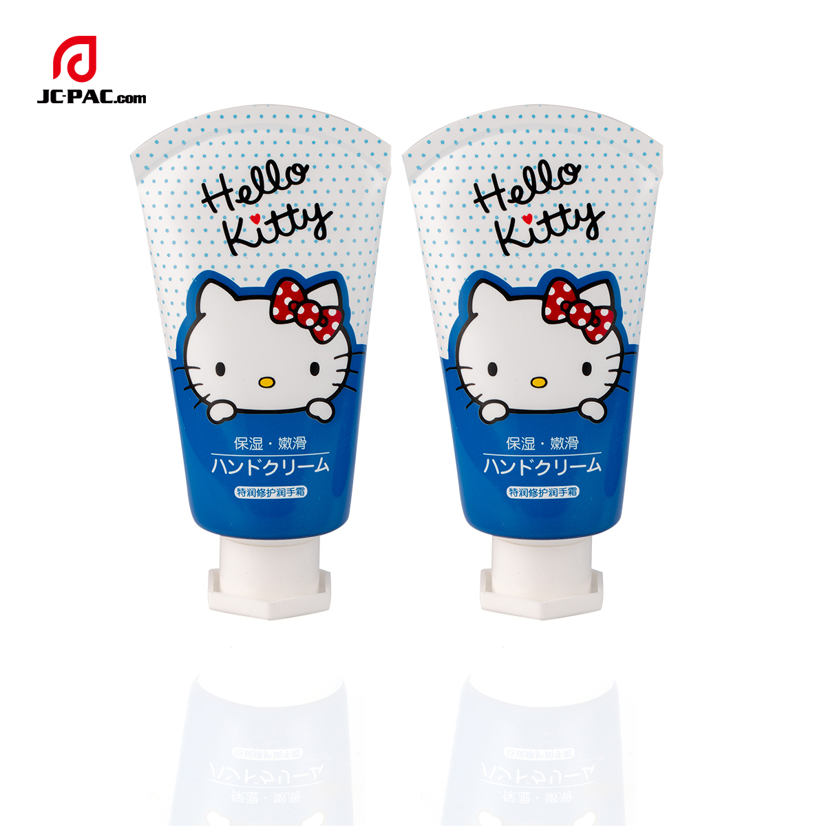 40mm Diameter Cute Kitty Cat Printing Hand Cream Tube with Octagonal Screw Cap Cosmetics Tube Packaging