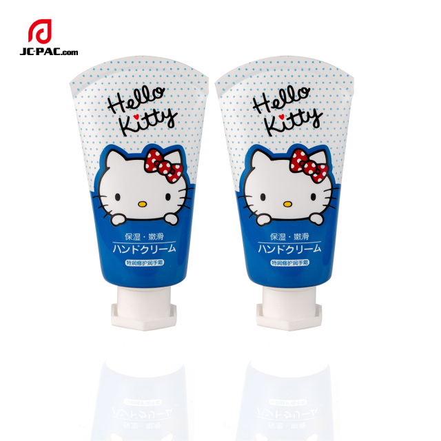 40mm Diameter Cute Kitty Cat Printing Hand Cream Tube with Octagonal Screw Cap Cosmetics Tube Packaging