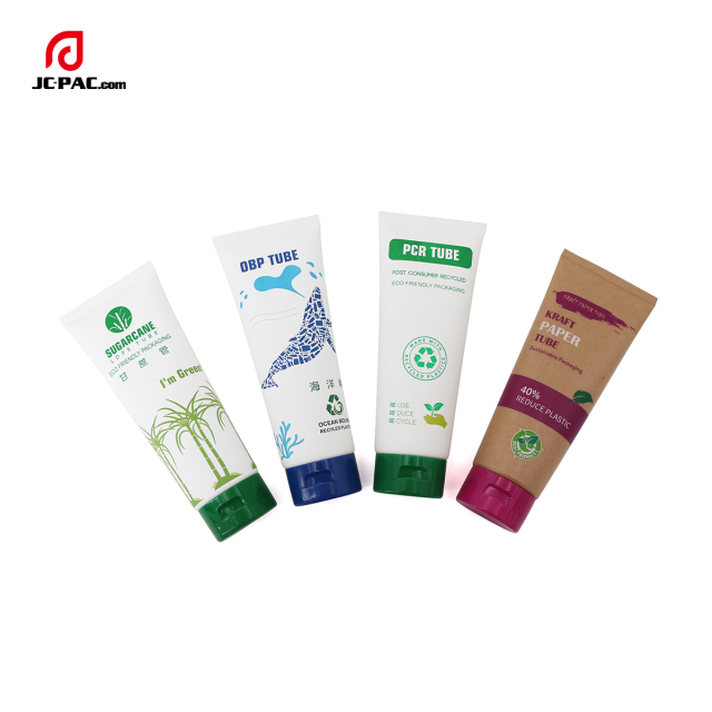 Environmentally Friendly Material Tube for Facial Cleanser/Body Lotion 200ml PCR Plastic Tube with Flip Cap