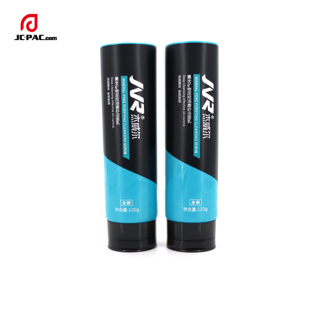 45mm Diameter MINERAL PORE PURIFYING CLEANSING SCRUB Face Wash Tube Packaging with Centered Flip Cap 120g 150g