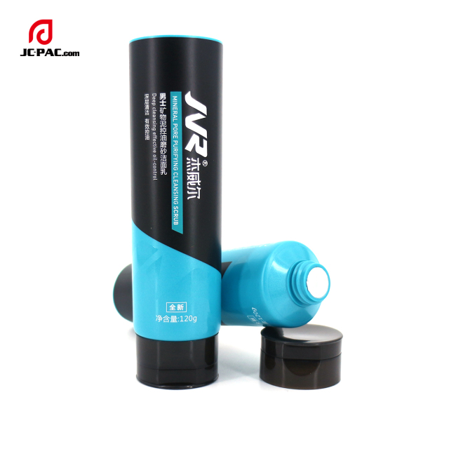 45mm Diameter MINERAL PORE PURIFYING CLEANSING SCRUB Face Wash Tube Packaging with Centered Flip Cap 120g 150g