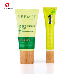 35mm Diameter Hair Mask Cream Plastic Tube Set 50ml 60ml Hand Cream Tube Packaging Cosmetics with Wooden Cap