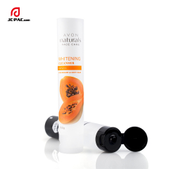 35mm Diameter Whitening Facial Scrub Tube Clear Cosmetics Packaging with Flip Cap Hand Cream Container 70g 80g 90g 100g