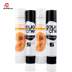 35mm Diameter Whitening Facial Scrub Tube Clear Cosmetics Packaging with Flip Cap Hand Cream Container 70g 80g 90g 100g
