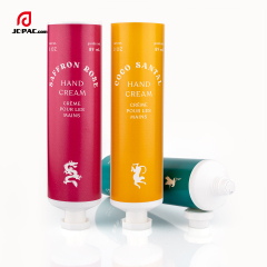 38mm Diameter Custom Hand Cream Tube Set with Octagonal Screw Cap Cosmetics Tube Packaging 3 oz 89ml
