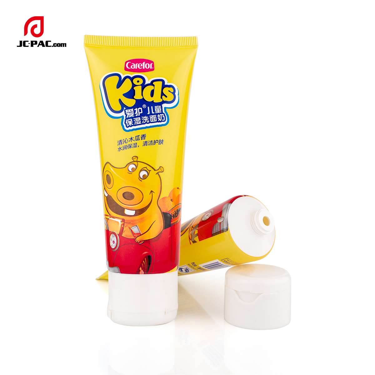 40mm Diameter Custom Kid Body & Face Cleanser Cream Tube Flip Cap with Lock Packaging Child Resistance Tube Design