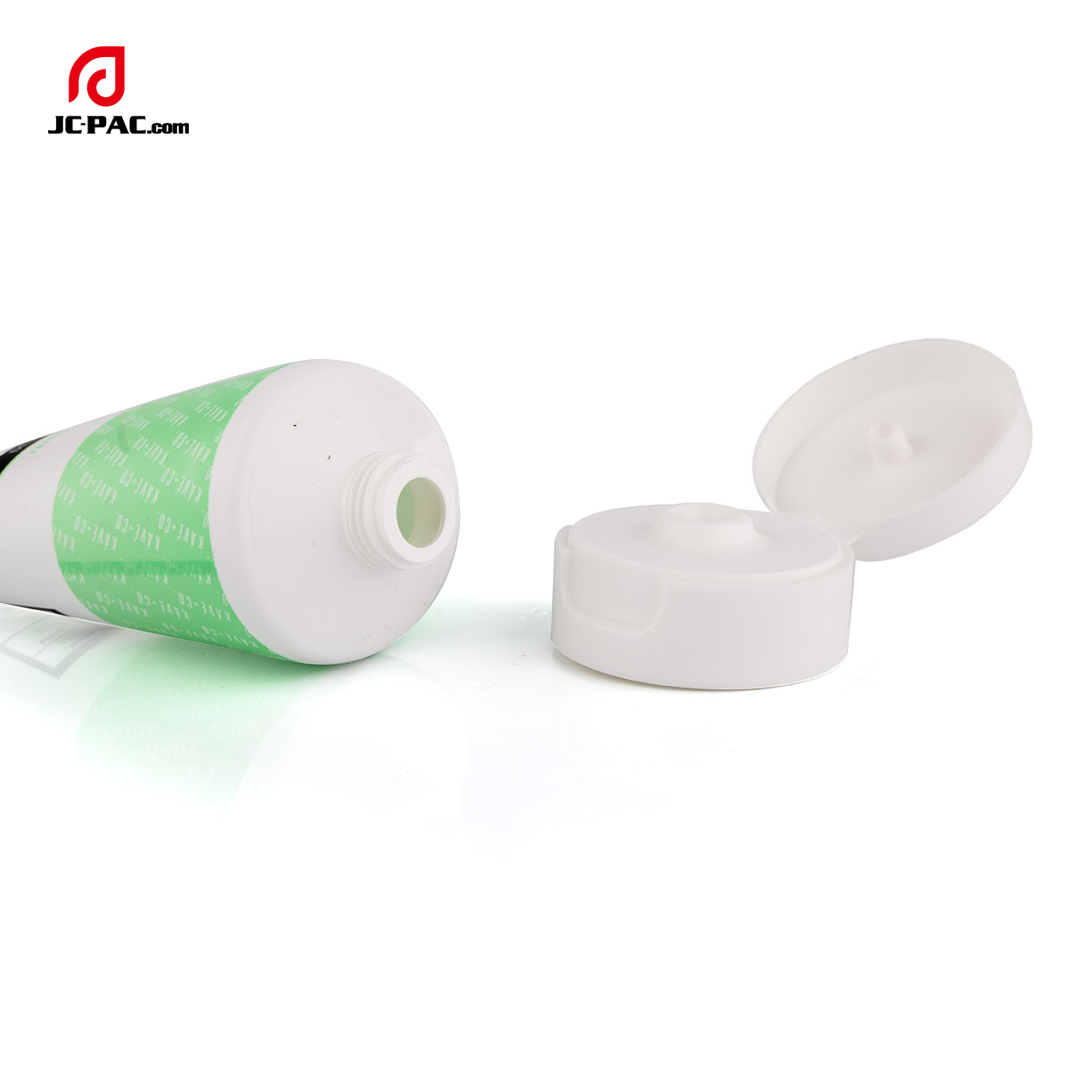 40mm Diameter Facial Scrub Tube White Cosmetics Packaging with Flip Cap Hand Cream Container 70g 80g 90g 100g
