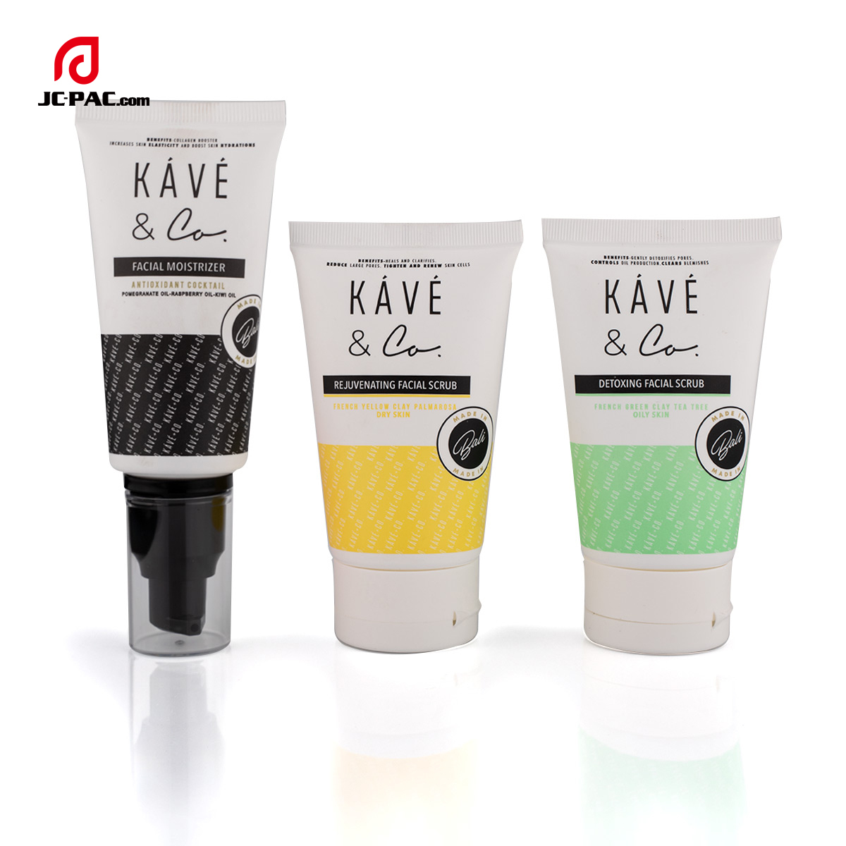 40mm Diameter Facial Scrub Tube White Cosmetics Packaging with Flip Cap Hand Cream Container 70g 80g 90g 100g