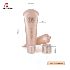 40mm Diameter Muscle Cleanser Tube 80ml 100ml Fleshcolor Custom Packaging Body Cream with Acrylic Cap