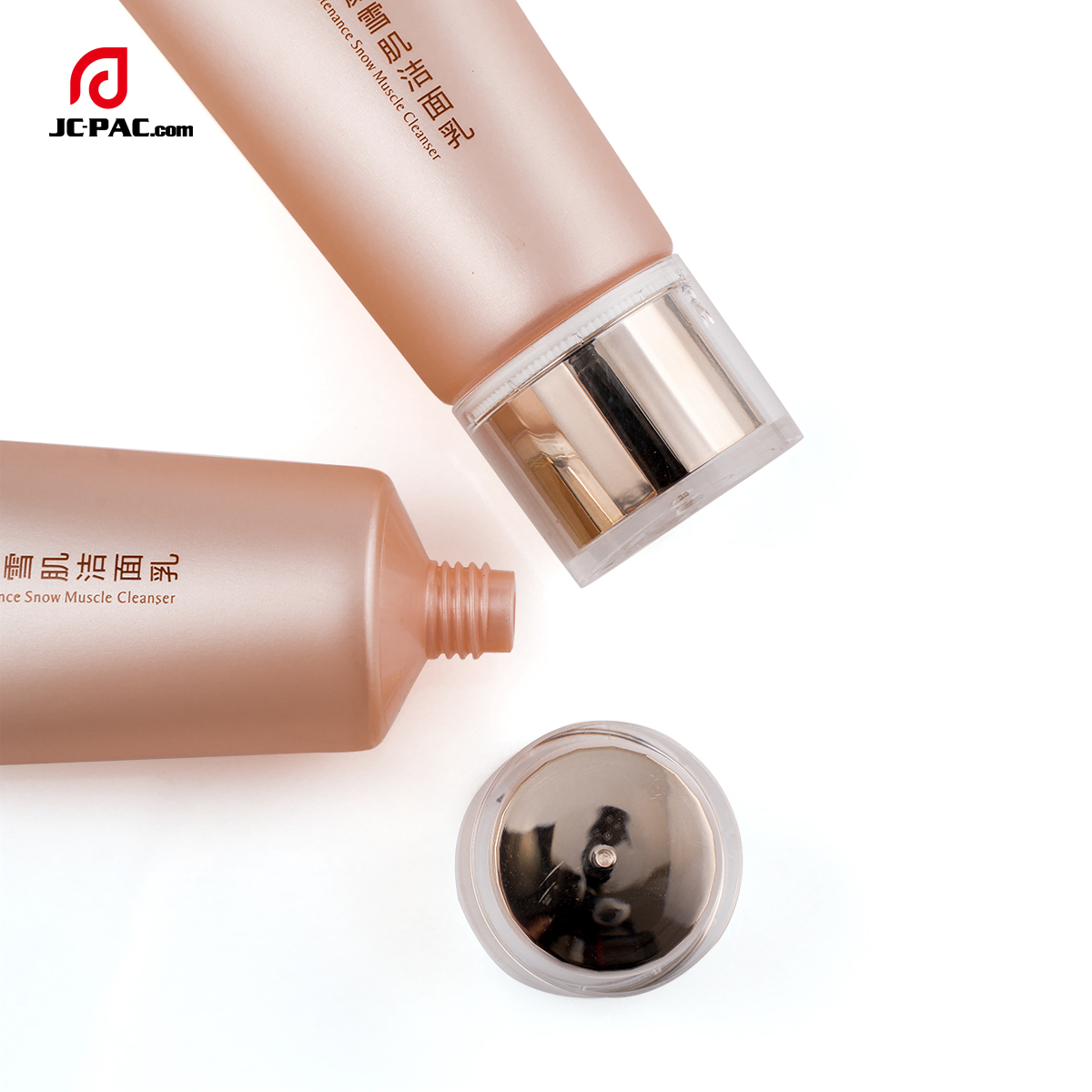 40mm Diameter Muscle Cleanser Tube 80ml 100ml Fleshcolor Custom Packaging Body Cream with Acrylic Cap