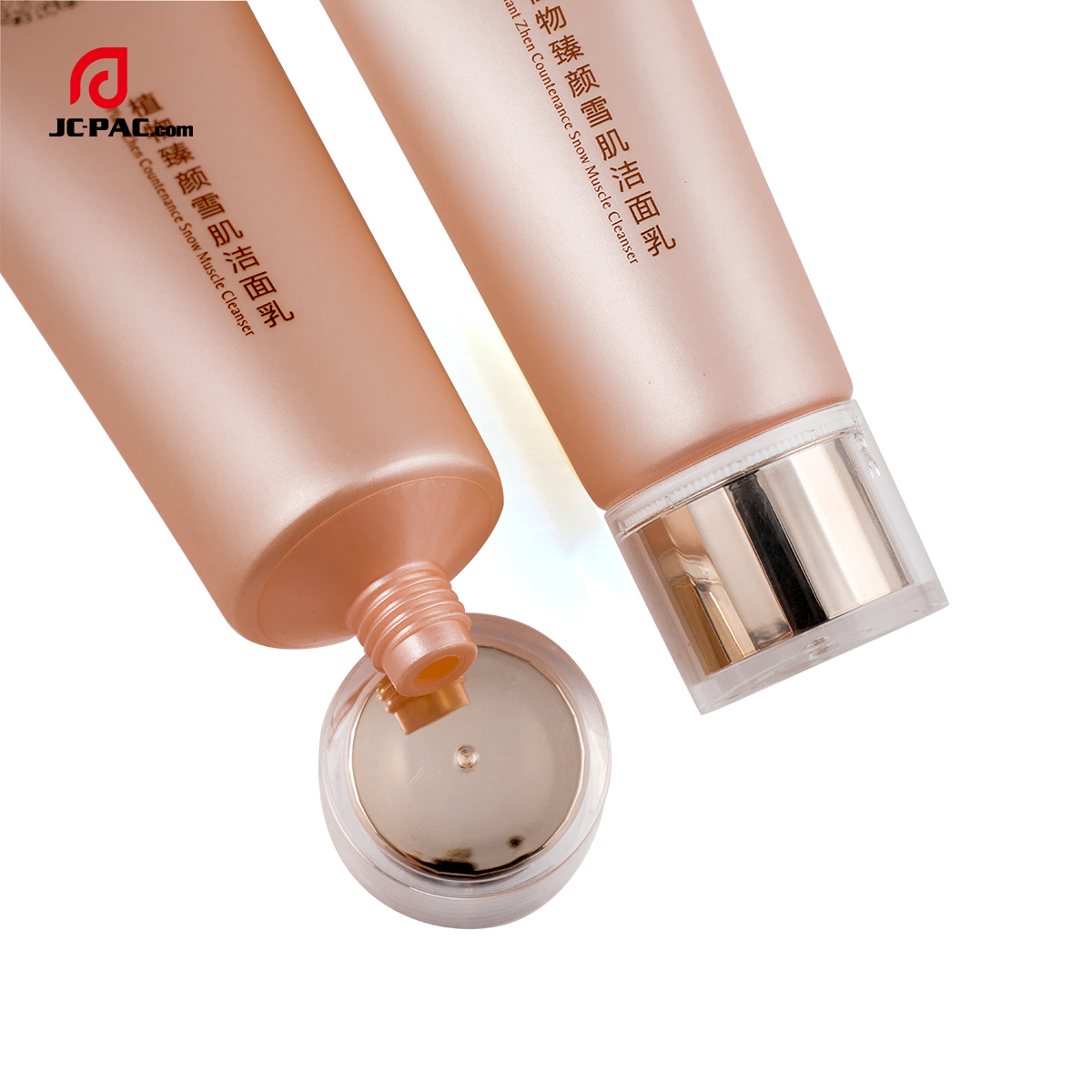 40mm Diameter Muscle Cleanser Tube 80ml 100ml Fleshcolor Custom Packaging Body Cream with Acrylic Cap