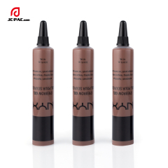 10ml Cosmetic Plastic Tube With PP Screw Cap For Liquid Foundation Cosmetic Nozzle Tip Tube Packaging