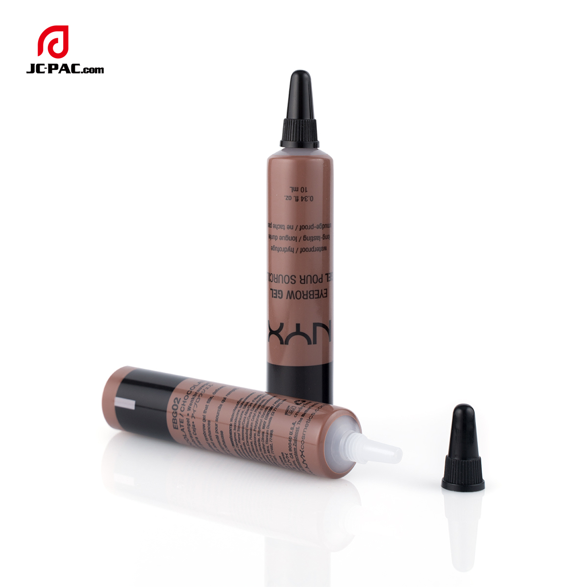 10ml Cosmetic Plastic Tube With PP Screw Cap For Liquid Foundation Cosmetic Nozzle Tip Tube Packaging