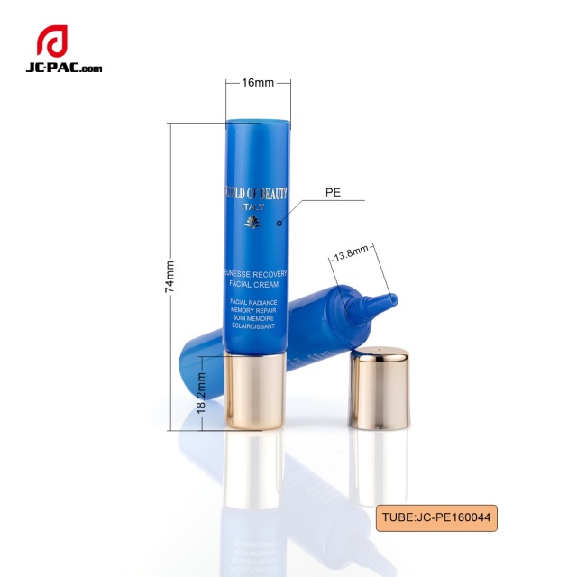 5g Recyclable PE Tube For Facial Cream Empty Squeezable Plastic Tube