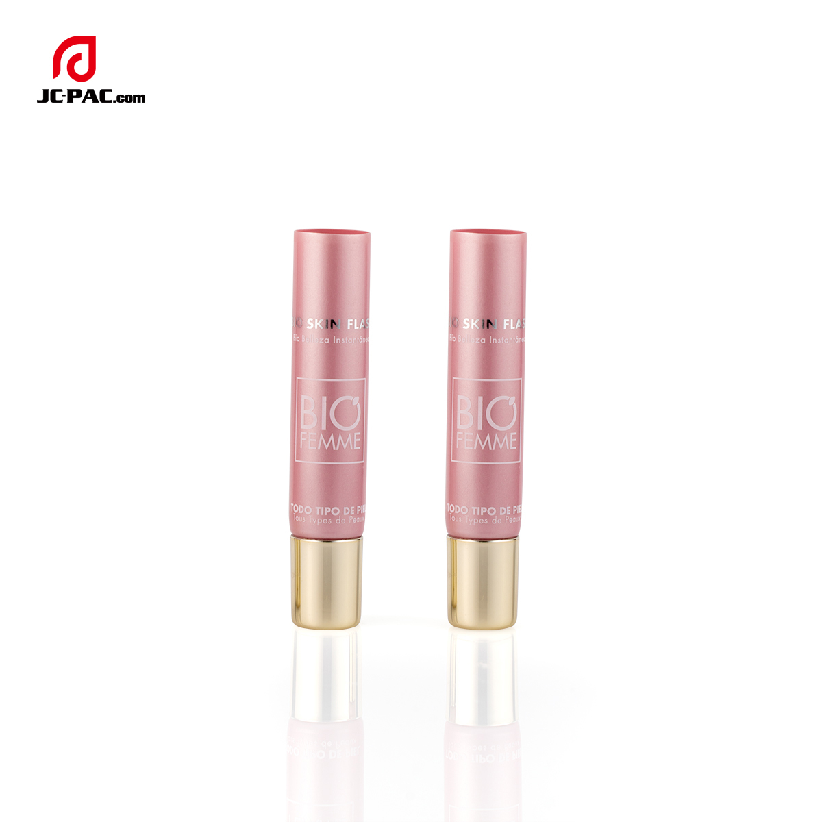 Pink PE Soft Tube With Nozzle Applicator 5ml 8ml 10ml Eye Essence Cream Tube