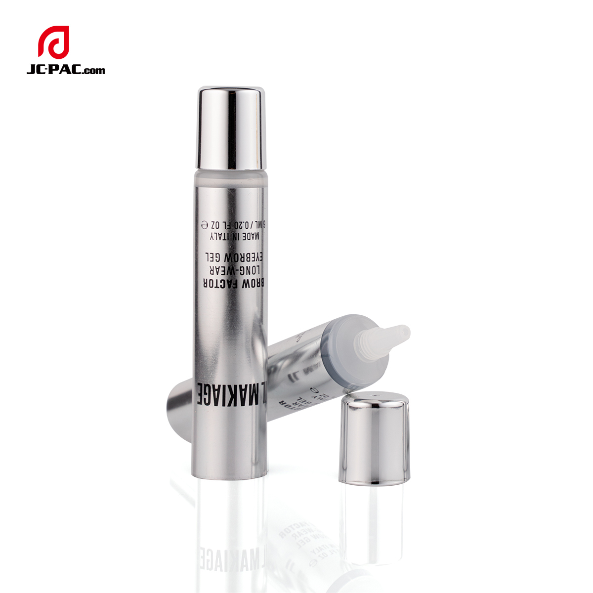 Full Hot Stamping PE Soft Tube With Nozzle Applicator 5ml 8ml 10ml Eye Essence Cream Tube