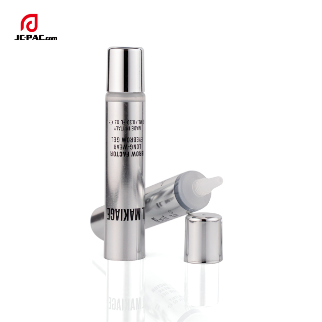 Full Hot Stamping PE Soft Tube With Nozzle Applicator 5ml 8ml 10ml Eye Essence Cream Tube