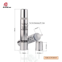 Full Hot Stamping PE Soft Tube With Nozzle Applicator 5ml 8ml 10ml Eye Essence Cream Tube