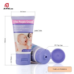 35mm Diameter Baby Diaper Cream Tube Packaging Purple Custom Packaging 40g 50g with Flip Lid