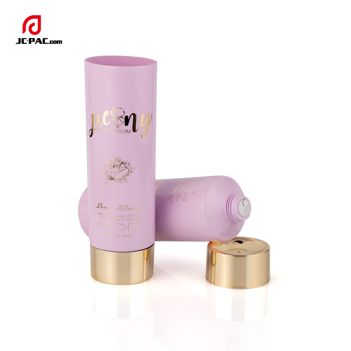 35mm Diameter Hand & Nail Cream Tube Packaging Purple Soft Squeeze Cosmetics Tube 50ml 1.7 fl.oz