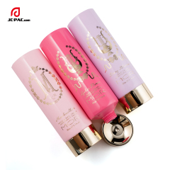 35mm Diameter Hand & Nail Cream Tube Packaging Set Soft Cosmetics Tube 50ml 1.7 fl.oz with Gold Metalized Cap