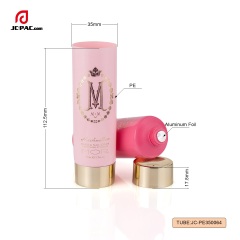 35mm Diameter Hand & Nail Cream Tube Packaging Set Soft Cosmetics Tube 50ml 1.7 fl.oz with Gold Metalized Cap