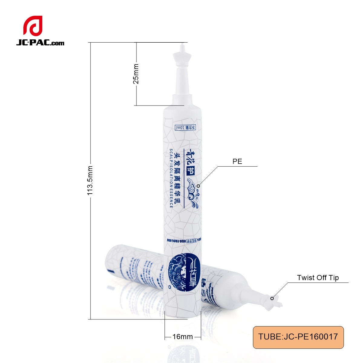 10ml Twist Off Tip Tube For Hair Care Essence Empty Disposable Packaging Tube