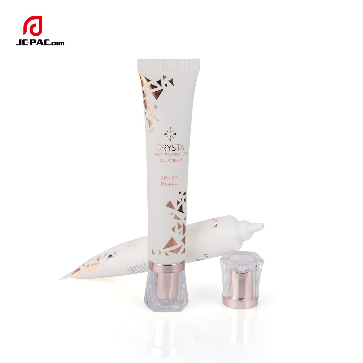20ml Matte White Plastic Tube with Acrylic Cap Empty Soft Tube For Sunscreen Cream