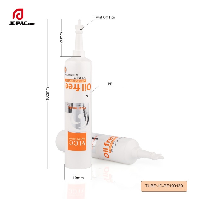 10ml Plastic Tube with Twist Off Tip Empty Disposable Packaging Tube For Moisturising Gel