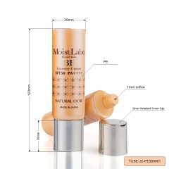 30mm Diameter Cosmetics Essence BB CC Cream Packaging 40g 50g with Small Tube Orifice