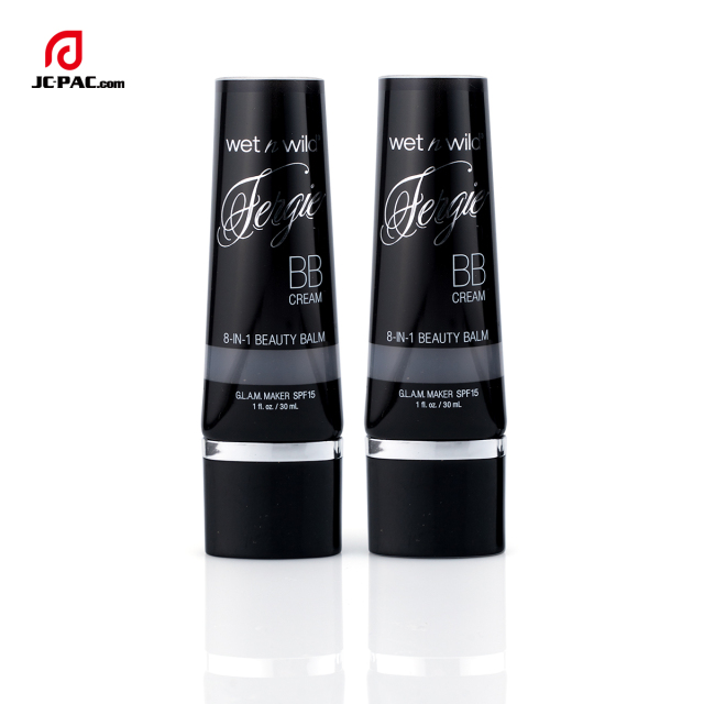 35mm Diameter BEAUTY BALM BB Cream Packaging 30ml Super Flat Squeeze Plastic Tube Cosmetics Packaging with Oval Cap
