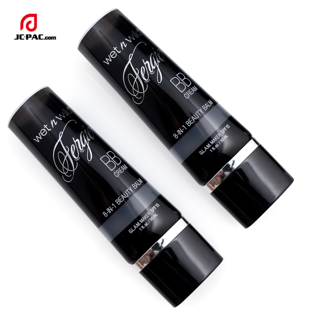35mm Diameter BEAUTY BALM BB Cream Packaging 30ml Super Flat Squeeze Plastic Tube Cosmetics Packaging with Oval Cap