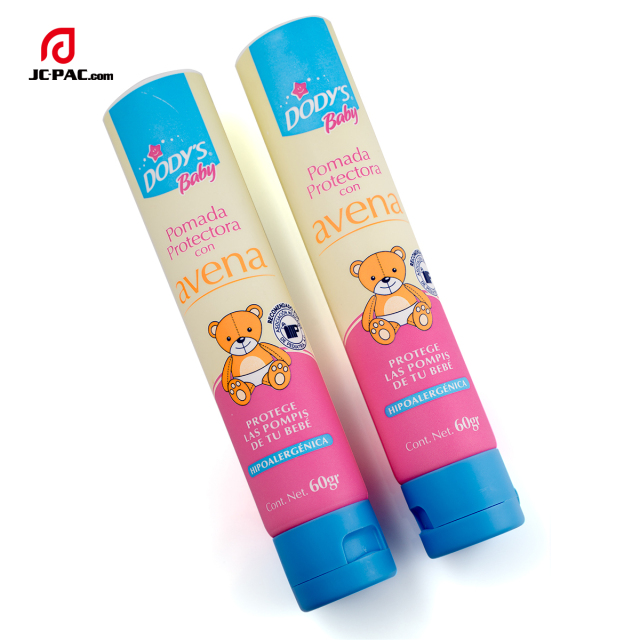 30mm Diameter Baby Cream Tube Packaging Custom Cosmetics Packaging 40g 50g 60g with Flip Lid