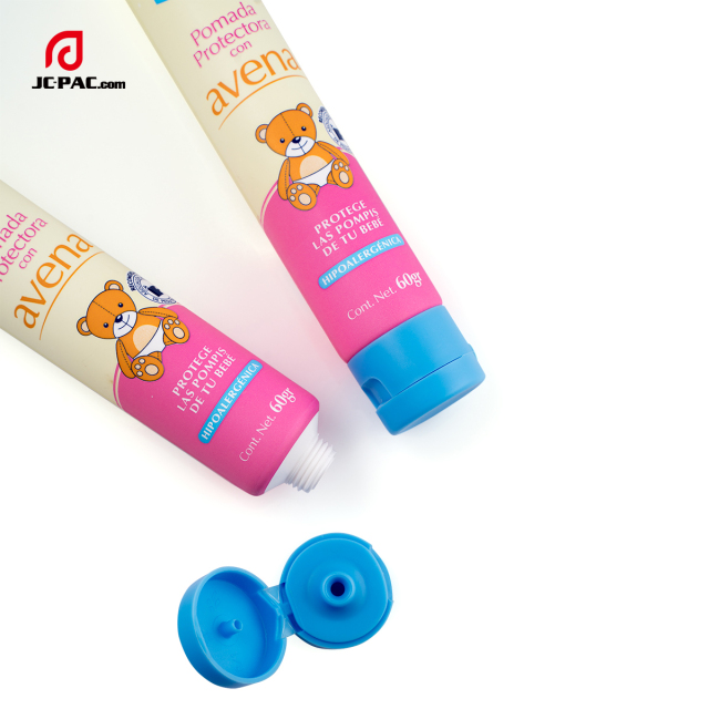 30mm Diameter Baby Cream Tube Packaging Custom Cosmetics Packaging 40g 50g 60g with Flip Lid