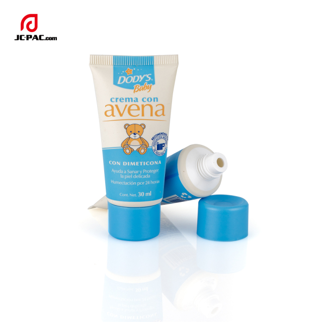 30mm Diameter 30ml Lotion Cream Tube Packaging with Screw on Cap PE Soft Cosmetics Tube